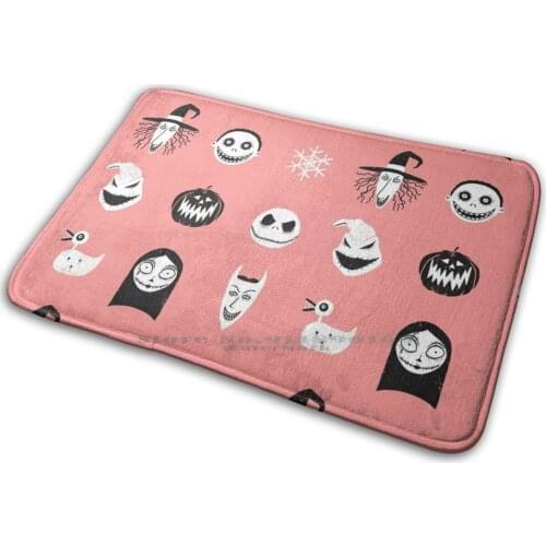 This Is Halloween Mat Rug Carpet Anti - Slip Bedroom Entrance Door Mat Nightmare Before Christmas Tim Burton Jack Sally Hallowee