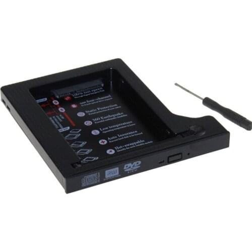 Hot Sale Hard Drive 1TB 2nd HDD Caddy 9.5mm SATA 3.0 SSD Hard Flash Drive Enclosure Case For Notebook CD ROM Optibay