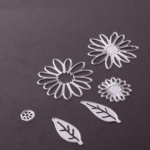 Metal Hollow four flowers die cutting dies for Scrapbooking/DIY Easter wedding Halloween Easter card