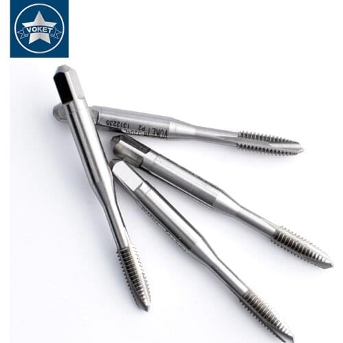 VOKET 10PCS HSSE Spiral Pointed tap UNC 1-64 2-56 3-48 4-40 5-40 6-32 8-32 10-24 12-24 1/4 5/16 3/8 7/16 1/2 Screw Thread Taps