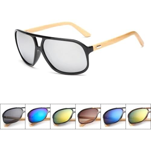 Bamboo Sunglasses Men Wood sunglasses square retro De Sol Masculino Wooden Sun glasses Women Brand Designer Feminino