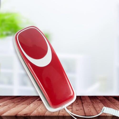 Mini desktop wired fixed telephone is suitable for home hotel office bank fixed telephone wall-mounted pause redial function