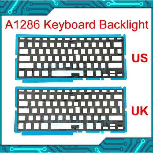 New A1286 Keyboard Backlight For Macbook Pro 15" Backlit EU UK US Layout 2008 2009 2010 2011 2012 Years