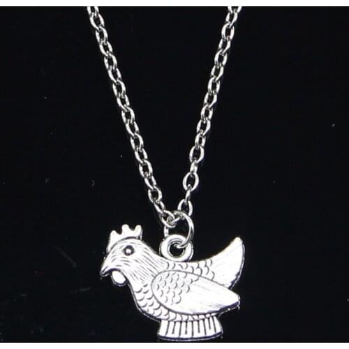 New Fashion Necklace 19x14mm cock chicken Pendants Short Long Women Men Colar Gift Jewelry Choker