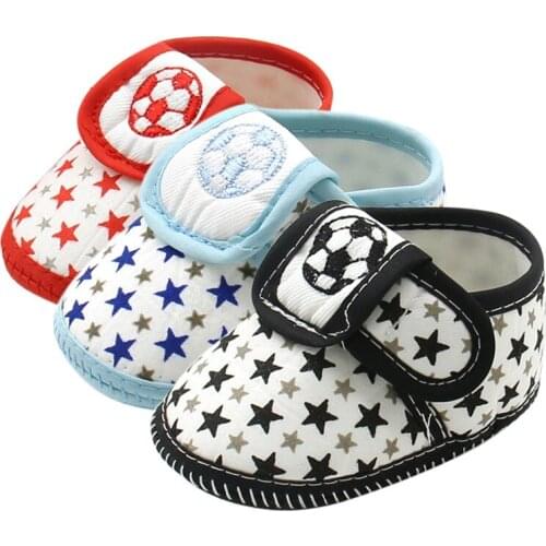 Toddler Infant Baby First Walkers Star Printed Soft Bottom Baby Casual Shoes Prewalker Crib Shoes