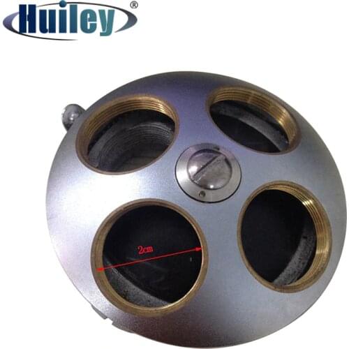 Four Hole Biological Microscope Objective Lens Adapter Biological Microscope Accessories Revolving Nosepiece