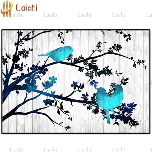 Hot Sale!5D Abstract bird landscape Full Square Diamond Painting Diamond Mosaic picture of rhinestone round Diamond Embroidery