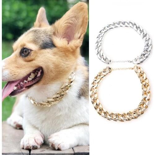 Adjustment Pet Dog Puppy Plastic Training Collar Chain Necklace Neck Accessories