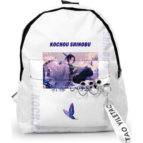 2020 Demon Slayer Backpacks Men Women Harajuku Mini Bags Travel Bags 3D Print Hip hop Teenage Notebook Backpack Bag