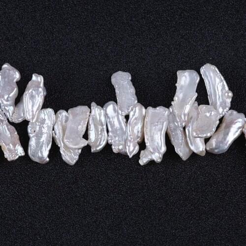 40cm best quality natural biwa pearl string for decorating