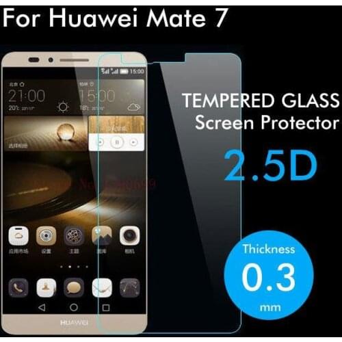 ShuiCaoRen For Huawei Ascend Mate 7 Tempered Glass 9H High Quality Protective Film Explosion-proof Screen Protector for Mate7
