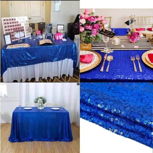 Sequin Table Cloth Glitter Tablecloth Napkin Party Wedding Tablecloths for Home Table Decoration Mantel Home Textile-M