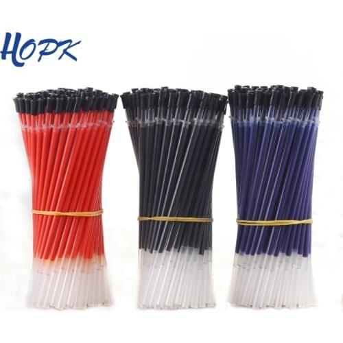 20Pcs/Lot 0.38mm Gel Pen Refill Neutral Ink Pen Refill Black Blue Red Needle tip Refill Rod for Office School Exam Supplies