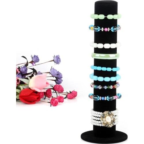 Velvet Jewelry Stand Rack Bracelet Watch Hair Hoop Display Holder Organizer Hair Band Holder Display Stand Rack