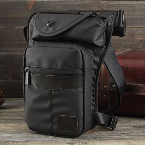 Men Waterproof Oxford Drop Leg Bag Waist Fanny Pack Belt Hip Bum Military Travel Motorcycle Multi-purpose Messenger Shoulder Bag