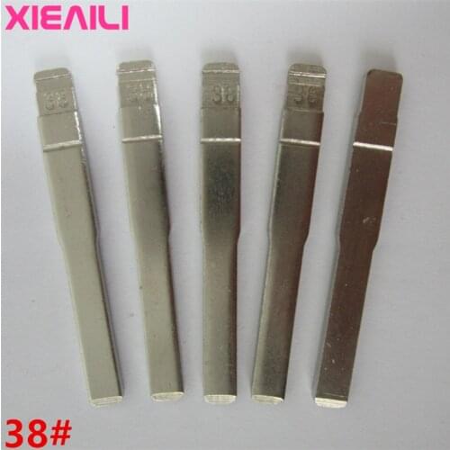 XIEAILI 20Pcs 38# Blank Remote Uncut Key Blade For Ford Focus (Side Slot) S361