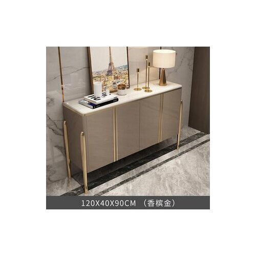 Closed cabinet modern simple dining room American side cabinet lockers living room wall rock board lockers