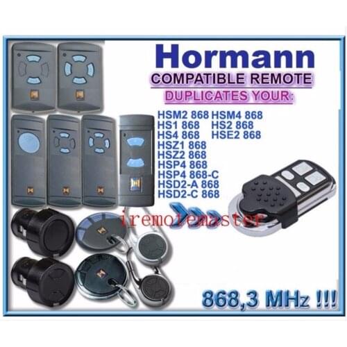 Hormann hsz2 hsp4 hsp4 hsd2-A hsd2-c 868mhz replacement remote control very