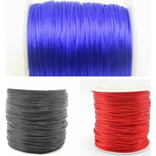 55 Meters Nylon Chinese Satin Silk Knot Cord 1.5mm RATTAIL Thread Necklace