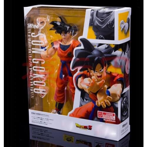 Anime Dragon Ball Son Goku Soldier Accessories Original Package SHF Figuarts Goku Kakarotto Face Changing Action Figure Toy Gift