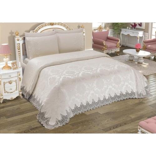 French Laced Dowries Pique Pack Queen Cream