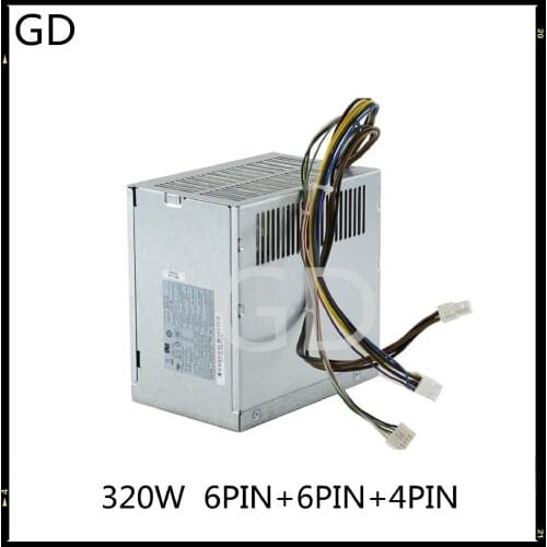 GD For HP 6000 8000 8100 MT 320W Power Supply 508154-001 503378-001 PS-4321-9HA 6PIN+6PIN+4PIN 100% Tested Fast Ship