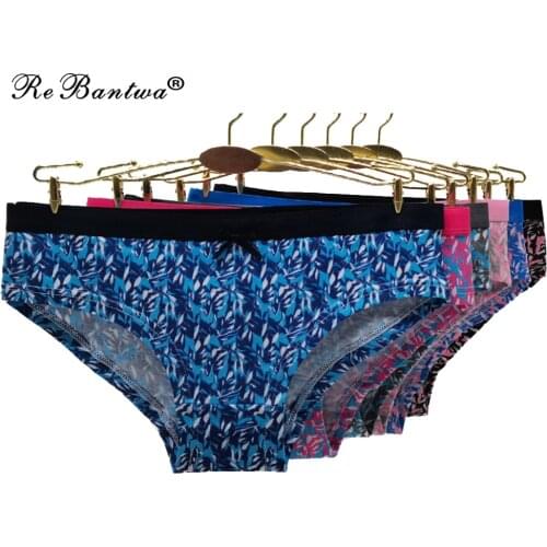 Panties For Women Cotton Underwear Female Printed Underpants Ladies Soft Sexy Lingerie Breathable Briefs Pantys 10 pcs/set