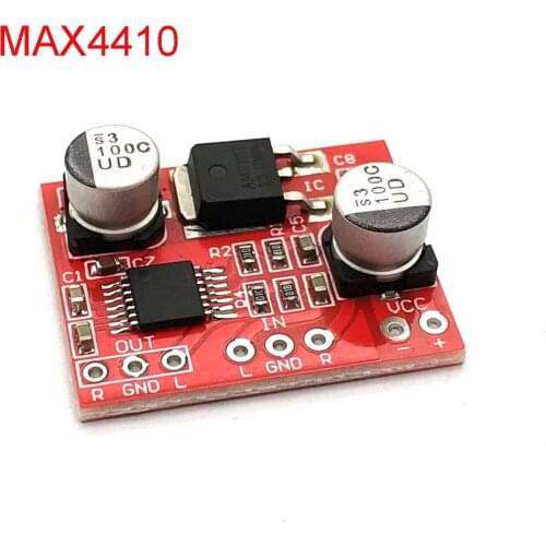 MAX4410 HIFI Headphone Amplification Audio Board Audio Preamplifier Board AMP DC3-12V