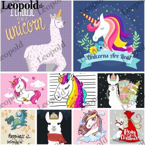Metal Tin Plate Cartoon Animal Letter Vintage Poster Unicorn Metal Plaque Children Room Cafe Dessert Shop Home Decoration 20X30