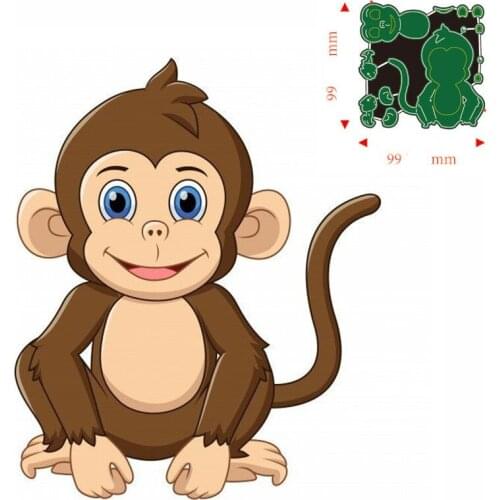 Metal Cutting Dies Animal monkey DIY Scrapbooking Paper Cards Decorative Craft Embossing