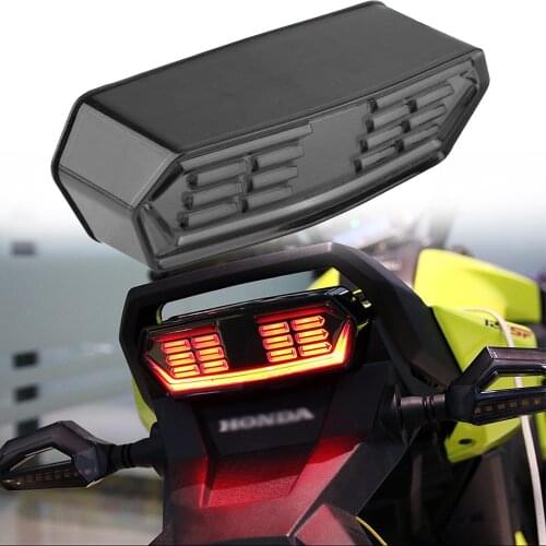 MOVOTOR 1 Pcs LED Motorcycle Tail Light Turn and Brake Signal Integrated Tail Light For -Honda MSX125 CBR650F CTX700 CTX700N