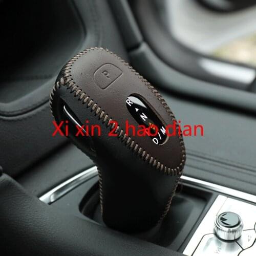 For Cadillac 20-21 XT4/5/6 CT5/6 Leather Hand-stitched Gear Shift Set Handle Modified Interior Gear Handle Set