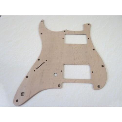 Unfinished left solid Maple wood Strat Pickguard High Quality HH #3088