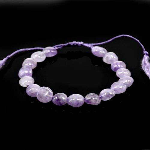 KBJW Original Bracelet 2020 New Natural Stone Light Purple Color Bracelet Summer Jewelry Daily Glassic Accessories Gift for Girl