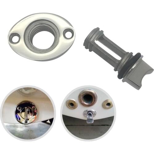 Durable Kayak Canoe Marine Boat 1" Oval Drain Plug Bung Fitting with O Ring