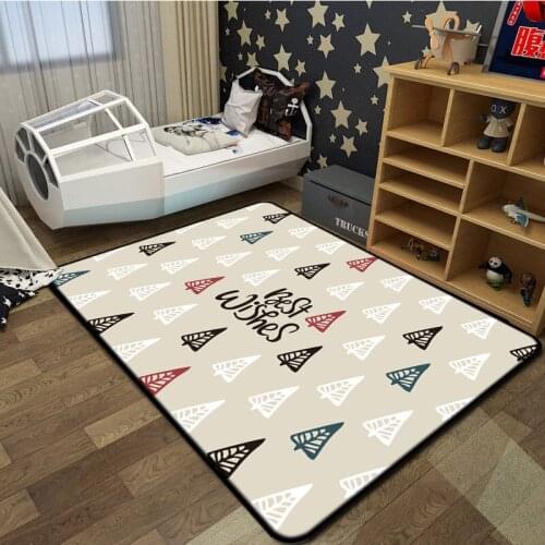 Christmas Series Carpet Living Room Bedroom Bay Window Carpet Leisure Home Blanket Floor Mat