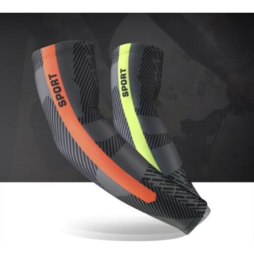 Professional Sunscreen Cycling Arm Sleeves Cool Bike Arm Warmers Fishing Camping Running Anti-UV Arm Covers Elbow Protection
