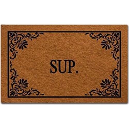 Sup Doormat Non-Slip Machine Washable Outdoor Indoor Entrance Doormat Bathroom Kitchen Decor Rug Mat