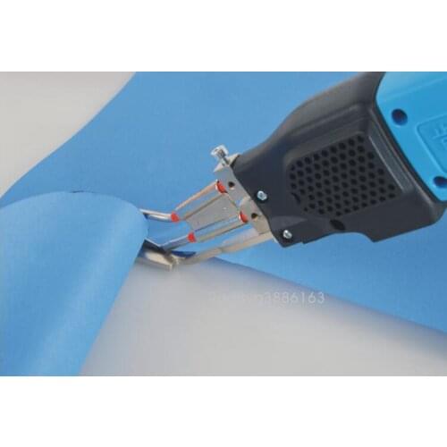 KD-7-3 cable nylon chemical fiber fabric wall covering curtain, air-cooled electric hot knife, with R and F shape 2 pcs blades