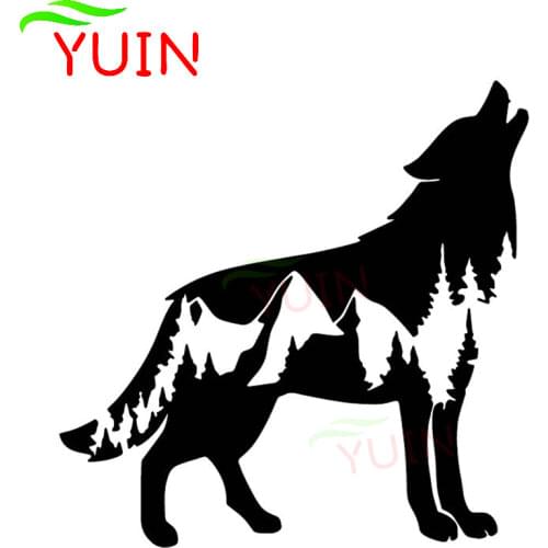 Wolf Landscape Decoration Design Car Stickers High Quality Personalized PVC Waterproof Sunscreen Decals Can Be Customized Color