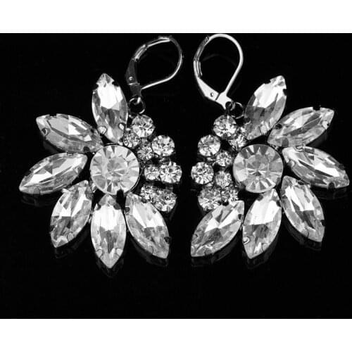 YFJEWE High Quality Classic Crystal Drop Earring For Women Exaggerated Rhinestone Statement Dangle Earrings Jewelry Gift E224