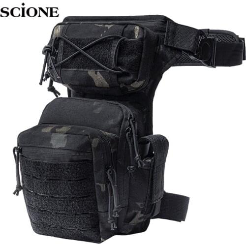 1000D Tactical Waist Leg Bag Mens Outdoor Riding Tool Camping Trekking Military Pack Laser Hunting Fishing Bags Molle Bag X451A