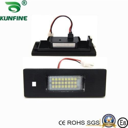 2pcs Car LED Number License Plate Light LED License Lamp for BMW E87 E81 F20 E63 E64 F12 F13 OEM No. 63267165735 63267193294