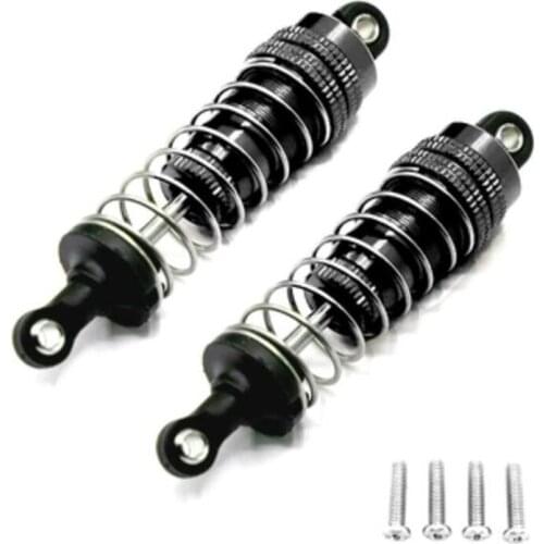 2 Pcs Aluminum Metal Front&Rear Shock Absorber For 1/14 WLtoy 144001 1316 80mm RC Car Crawler Short Course Truck Upgrade Part