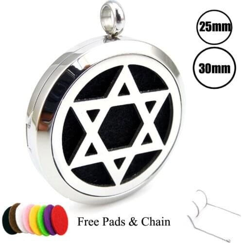 Free Chain (25m-30mm) Aromatherapy Essential Oils Diffuser Locket Necklace with Pads Stianless Steel Auto Aroma Locket Dropship