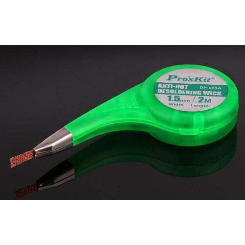 1Pcs Desoldering Wick Braid Solder Wick Remover Sucker with Thumb Wheel Dispenser Solder Remover Vacuum Sucker Desoldering