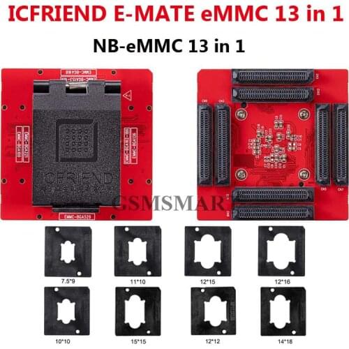 MOORC INFRIEND E MATE X 13 IN 1 E-Mate High-speed programmer BGA eMMC with Z3x Easy Jtag Plus box,UFI box, Medusa Pro Box