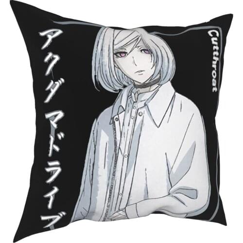 Akudama Drive Cutthroat Square Pillow Case Decorative Pillow Japanese Anime Hoodlum Novelty Pillowcover Home Decor