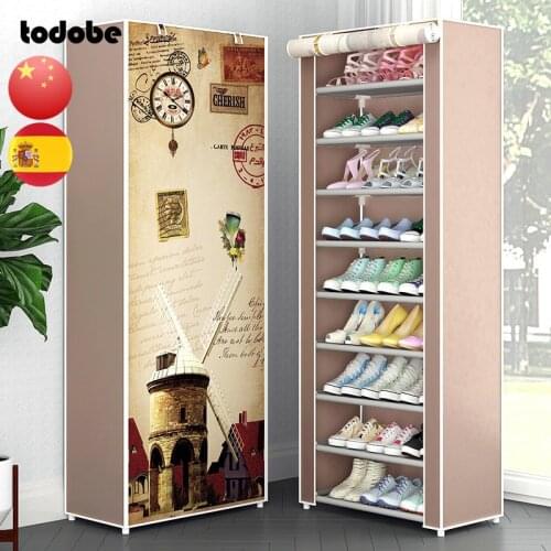 Multilayer Nonwoven Shoe Rack Easy Installation Shoes Storage Closet Organizer Home Dorm Furniture Space-saving Shoe Cabinet