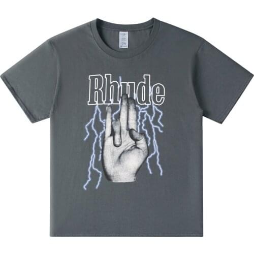 High Street Fashion Print Vintage T Shirt Men Summer Graphic Tees Men Streetwear Hip Hop Graffiti Style Casual Cotton T-shirt